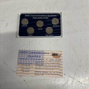 2005 Philadelphia Commemorative State Quarters Complete Collection Set